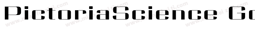 PictoriaScience Gothic SemiBold SmE字体转换